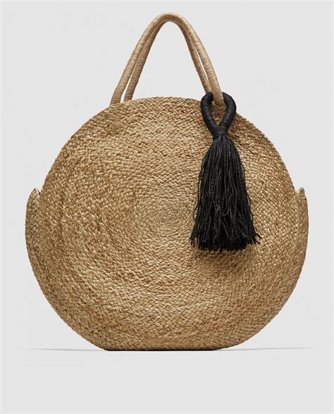 zara raffia bag.